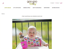 Tablet Screenshot of goo-goobaby.com